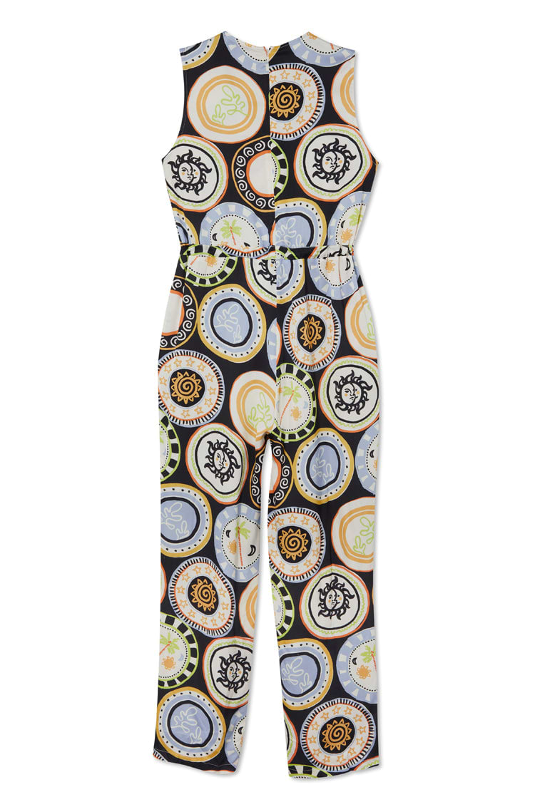 Black Mosaic Plate Jumpsuit