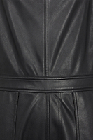 Thumbnail for Black Vegan Leather Dungarees