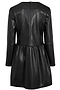 Black Vegan Leather Kirsty Dress