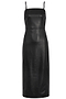 Black Vegan Leather Louise Dress