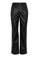 Thumbnail for Black Vegan Leather Trousers