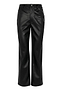 Black Vegan Leather Trousers