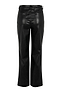 Black Vegan Leather Trousers