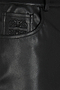 Black Vegan Leather Trousers