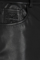 Thumbnail for Black Vegan Leather Trousers