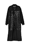 Black Sequin Lila Shirt Dress