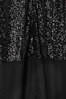 Thumbnail for Close up of Black Sequin Lila Shirt Dress