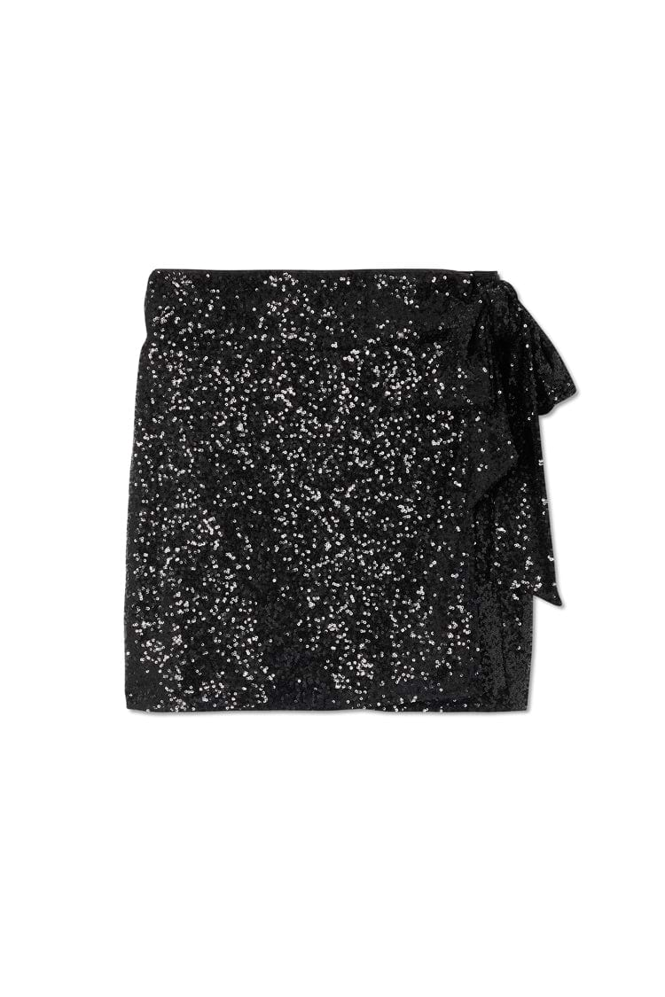 Black Sequin Mini Jaspre skirt