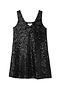 Black Sequin Mini Ruby Dress