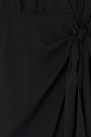 Thumbnail for Close up of Black Sheer Midaxi Vienna Dress
