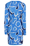 Blue Animal Knit Mini Sydney Dress
