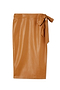 Camel Vegan Leather Jaspre Skirt