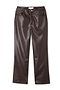 Chocolate Vegan Leather Trouser