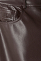 Chocolate Vegan Leather Trouser