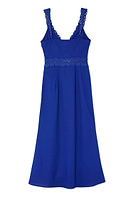 Thumbnail for Blue Linen Blend Mimi Dress