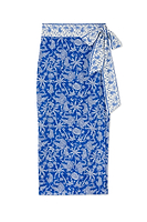 Thumbnail for Blue Mosaic Jaspre Wrap Skirt