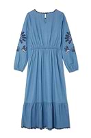 Thumbnail for Dreaming In The Clouds Denim Dress Petite
