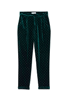 Thumbnail for Emerald Velvet Quinn Trousers