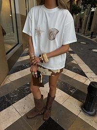 Thumbnail for Shell Print Boob T Shirt