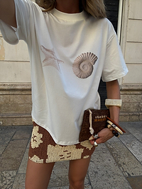 Thumbnail for Shell Print Boob T Shirt