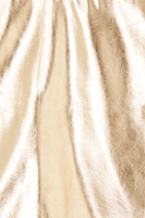 Thumbnail for Gold Vegan Leather Mini Wrap Skirt Petite