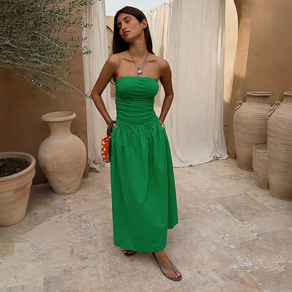 Green Lola Mid-axi Dress - 6 Green Lola Mid-axi Dress - 6