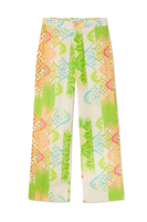 Thumbnail for Green Abstract Trousers Petite