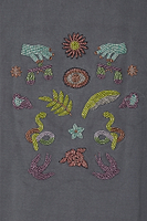 Thumbnail for Grey Mystical Beaded T-Shirt