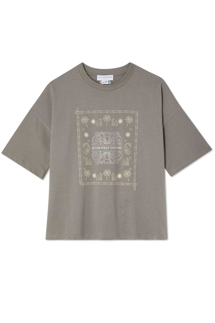 Grey Running Wild Bandana T-Shirt