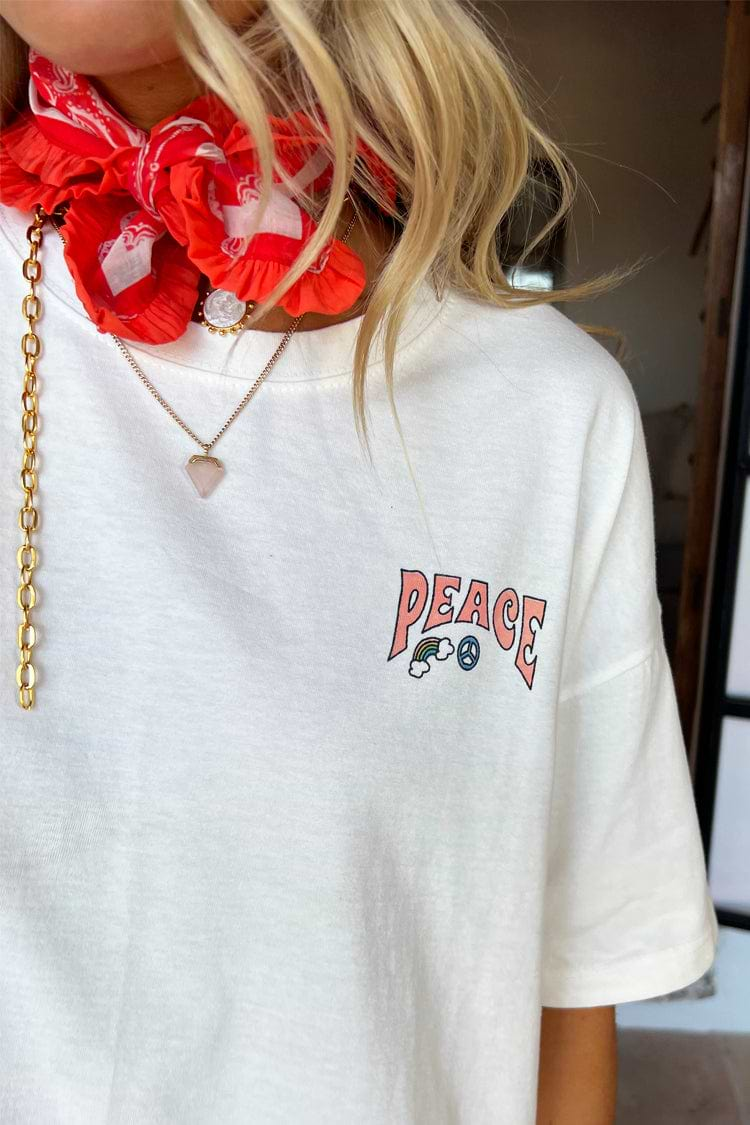 Model wearing Red Bandana With Ruffle