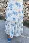 Blue Floral Peony Dress