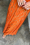 Orange Jacquard Bibi Dress