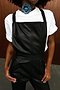 Black Vegan Leather Dungarees