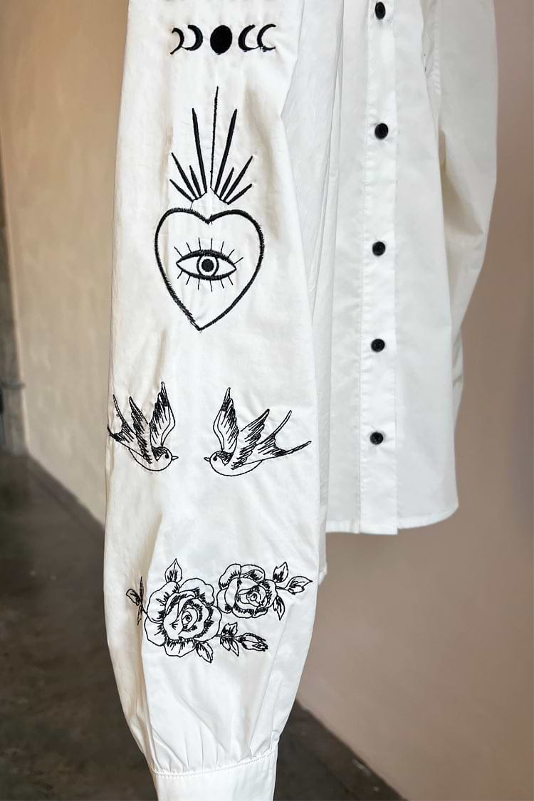 Embroidered Tattoo Shirt