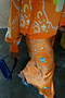Orange Sealife Portrait Skirt