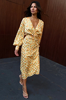 Thumbnail for Gold Fleck Midi Vienna Dress