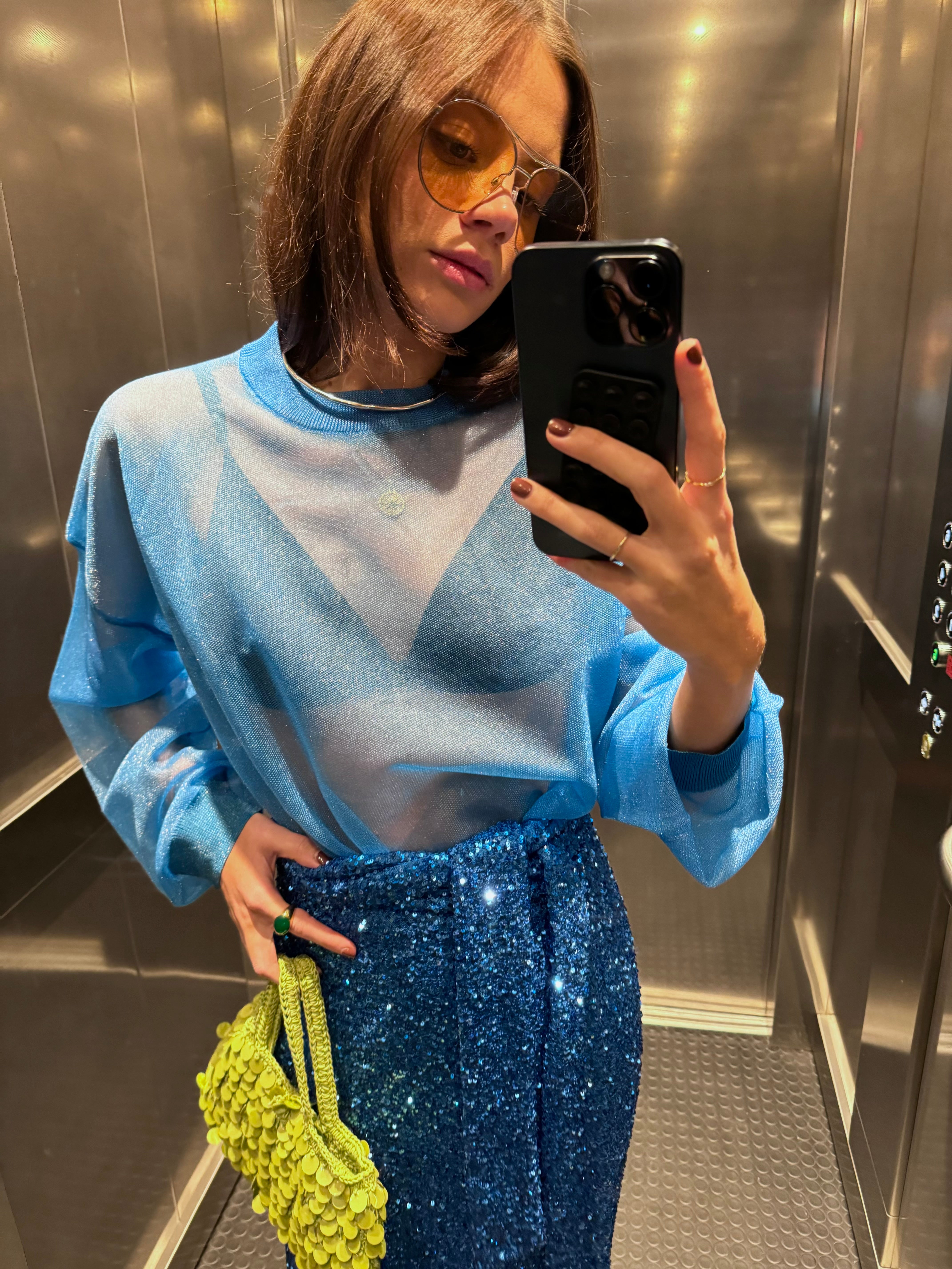 Blue Sheer Zazi Jumper