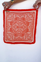 Thumbnail for Red Bandana with Ruffle