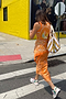 Orange Sealife Portrait Skirt