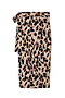 Cotton Linen Leopard Maxi Jaspre Skirt