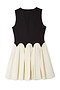 Black and Cream Mini Monika Dress Petite