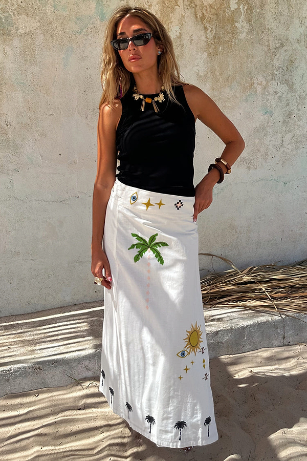 Cream Sunshine Jaspre Skirt