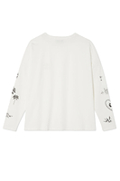 Thumbnail for White Long Sleeve Tattoo T-Shirt