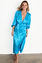 Turquoise Sundazed Summer Vienna Wrap Dress