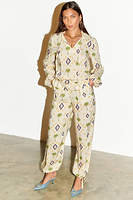 Thumbnail for Model wearing Cream St Tropez Trousers