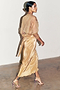 Gold Plisse Jaspre Skirt