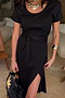 Black Jesse Jersey Wrap Dress