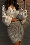 Silver Sequin Mini Jaspre Skirt