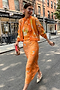 Orange Sealife Portrait Skirt