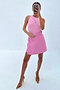 Pink Vegan Leather Mini Jaspre Skirt Petite